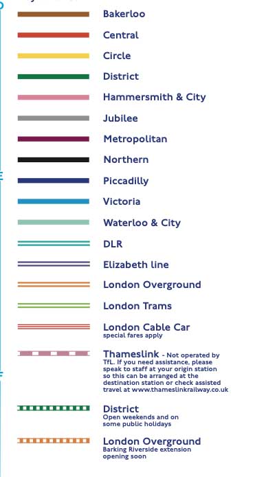 linee metro di londra