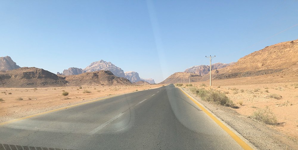 strad giordania on the road