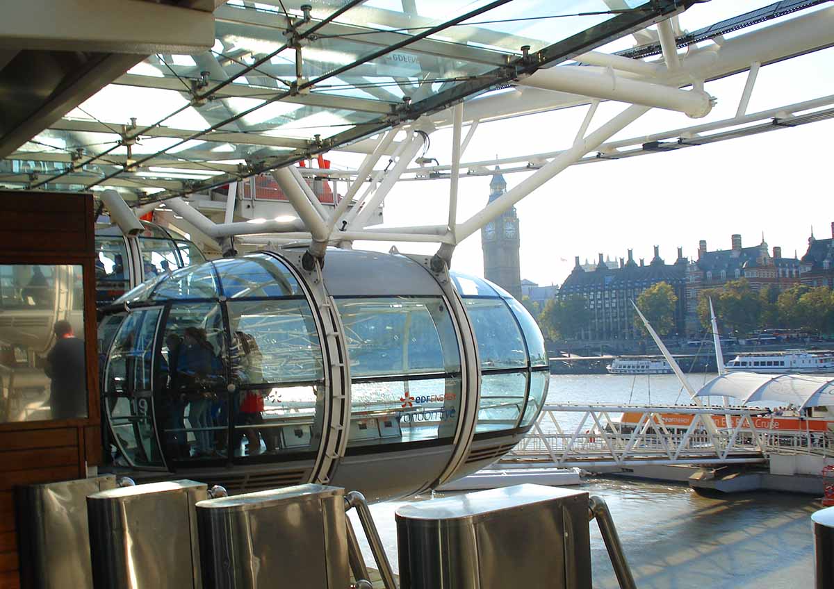 london eye cabina