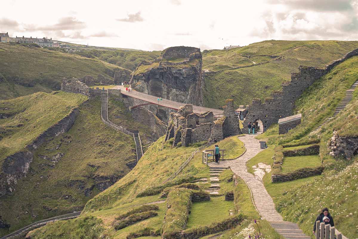 panoramica del castello di tintagel